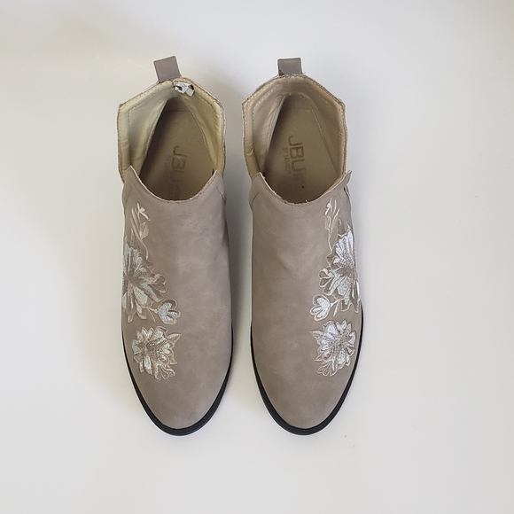 JBU BY JAMBU PARKER Beige Embroidered Booties 8 - Picture 3 of 8